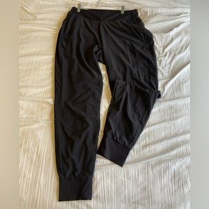 Athleta (size 8) lined jogging pants. Black. SO COMFY!!!!